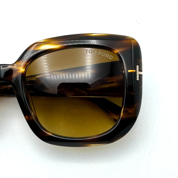 Tom Ford Sunglasses Carla-02 TF1220 55F Havana Square Frame Brown Gradient 52mm main image 7